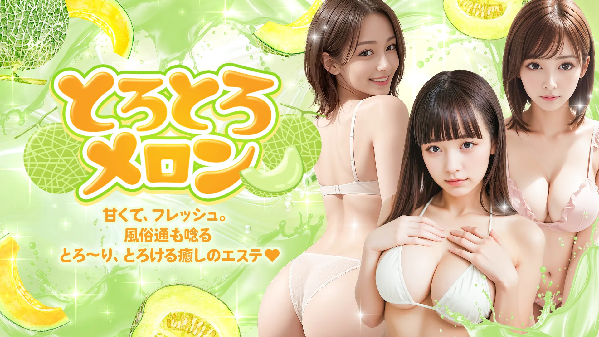 蒲田・品川発 とろとろメロン 甘くて、フレッシュ。風俗通も唸る とろ～り、とろける癒しのエステ